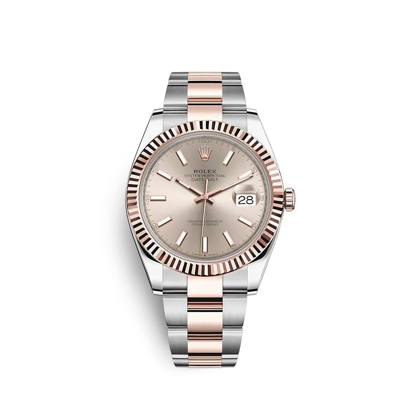 Đồng hồ Rolex Datejust 41 126331 Thép và Vàng hồng Mặt số Sundust Cọc – Phước Luxury