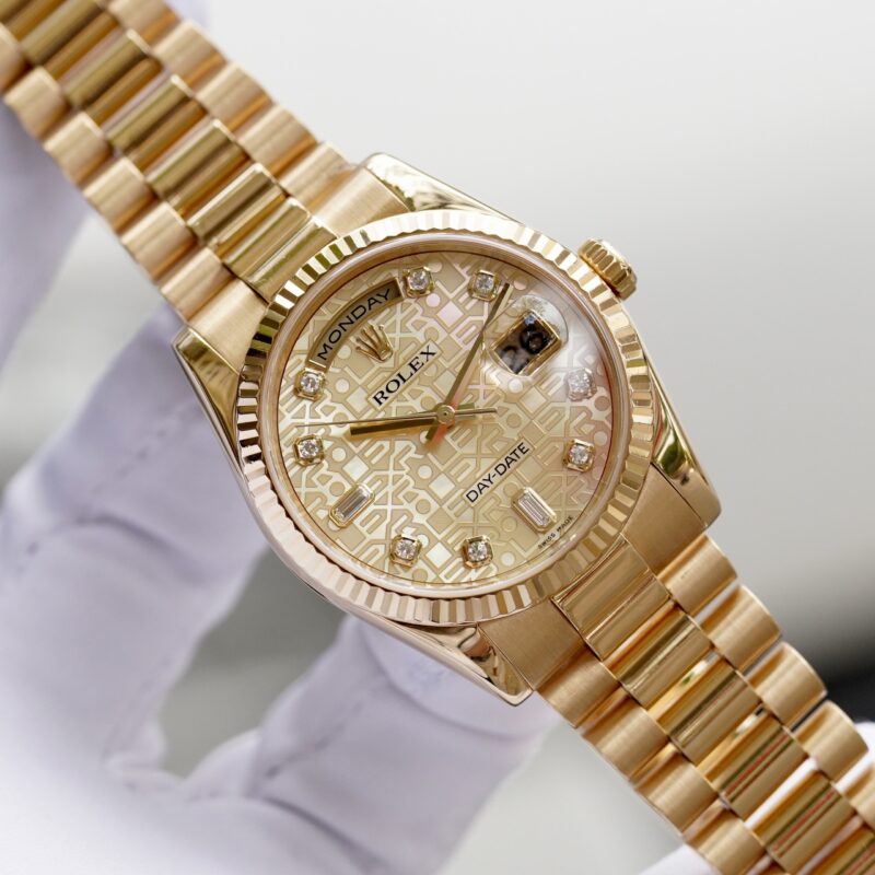 Đồng hồ Rolex Day-Date 118238 Mop Vi Tính 36 mm cũ chính hãng